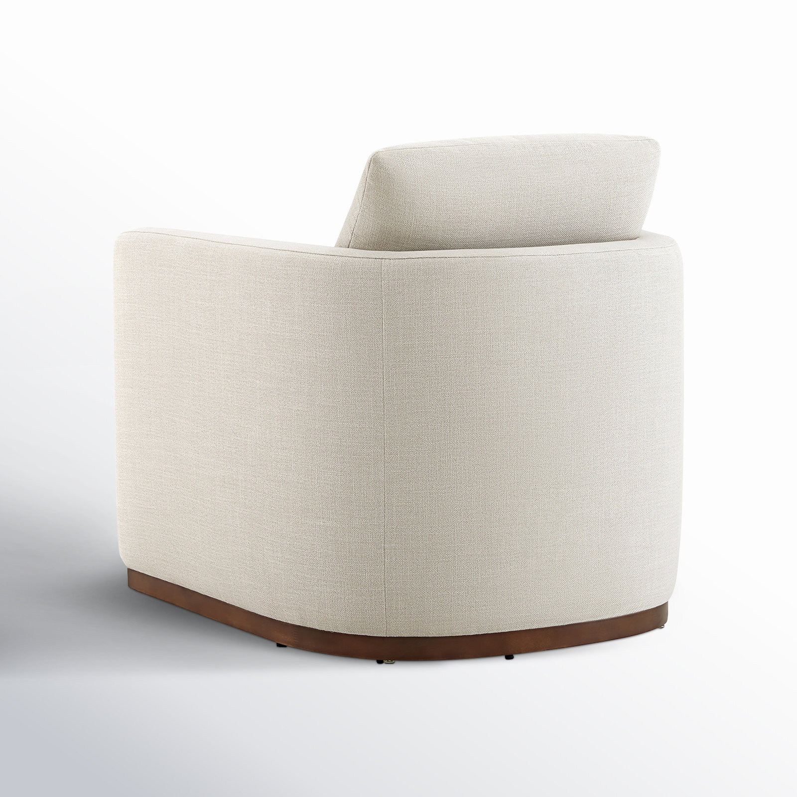 Bobbi Swivel Armchair, Effie Linen Performance Weave