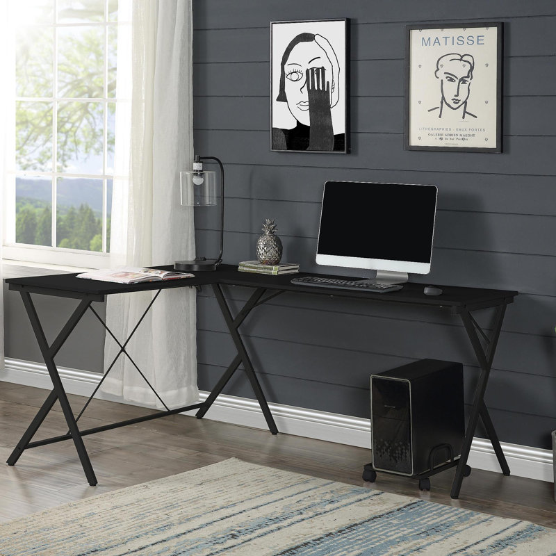 Dazenus Black Finish Computer Desk, Black