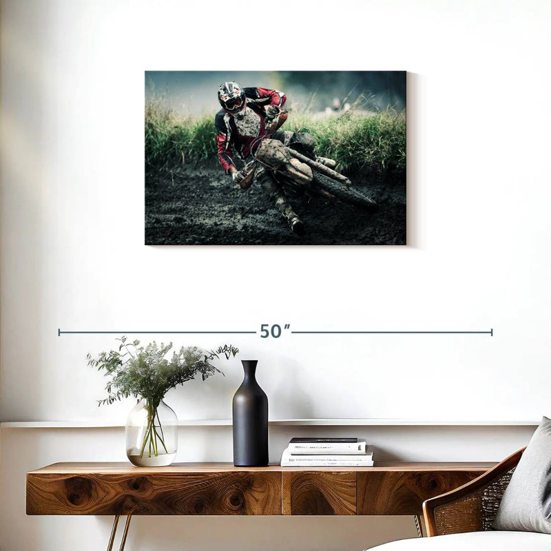 Sireci Muddy Dirt Bike, 20" H x 30" W
