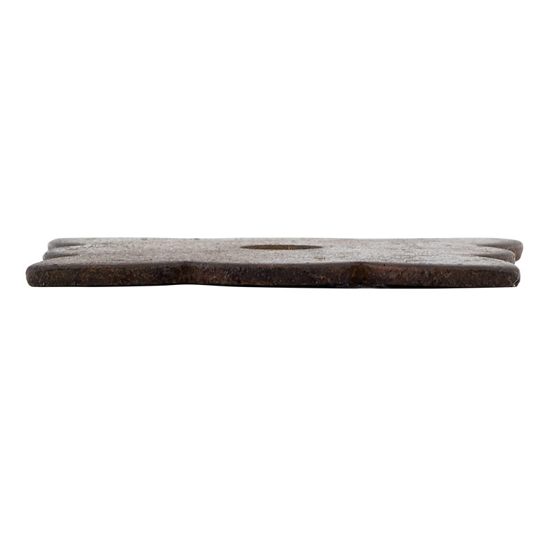Rosette Knob Backplate, Rust
