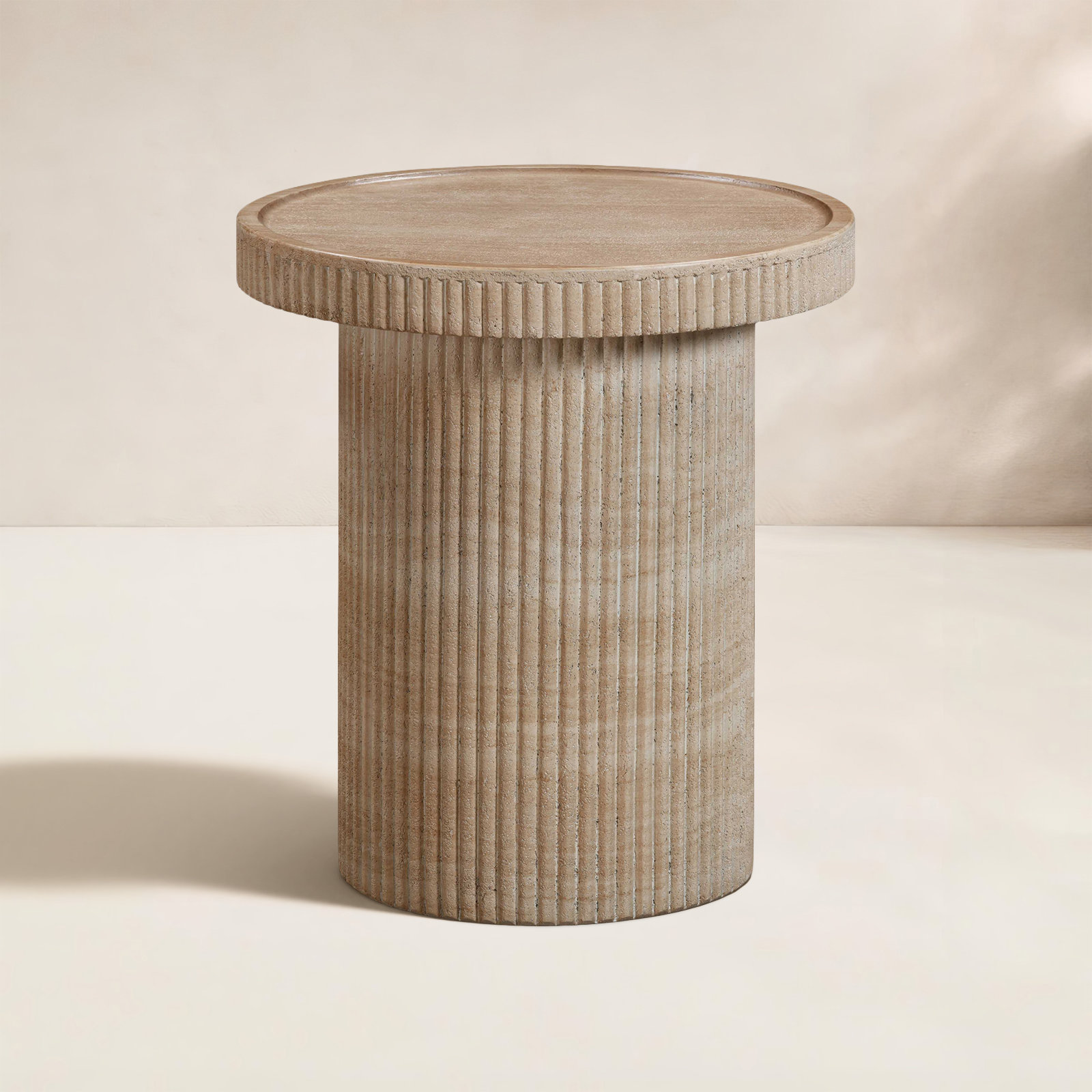 Giaimo End Table, Tan