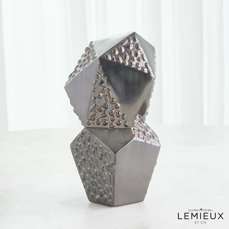 Les Facettes Sculpture, Matte Antique Bronze