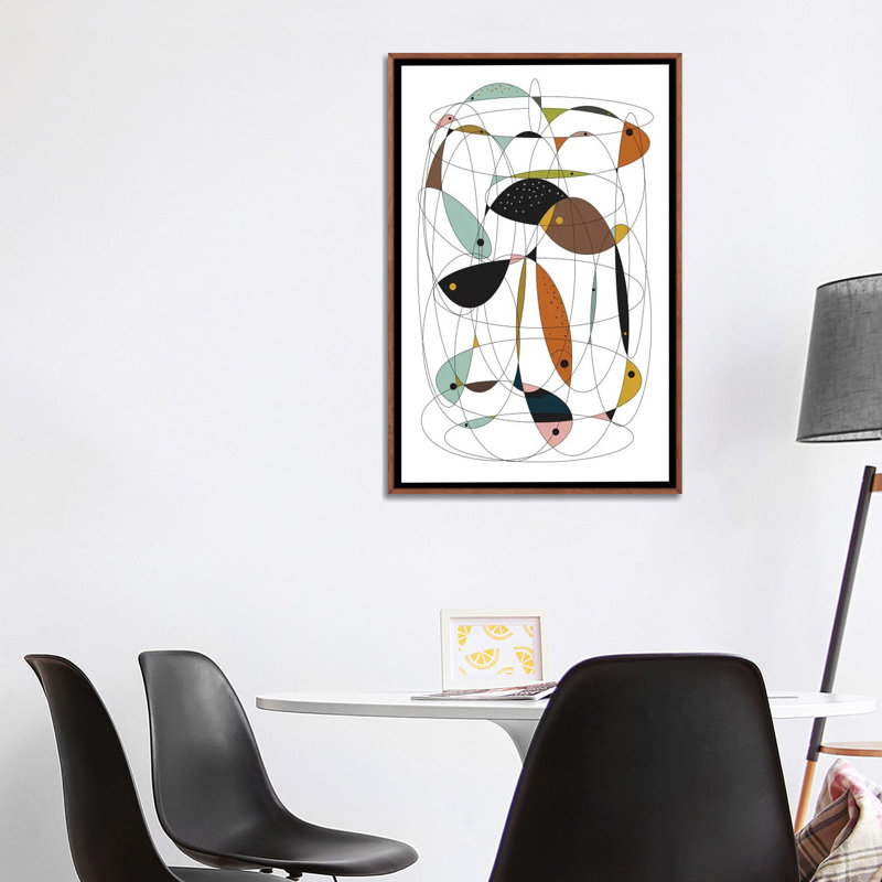 « fishing net » par flatowl-impression sur image, H 48 po x l 32 po x P 1,5 po, Toile tendue