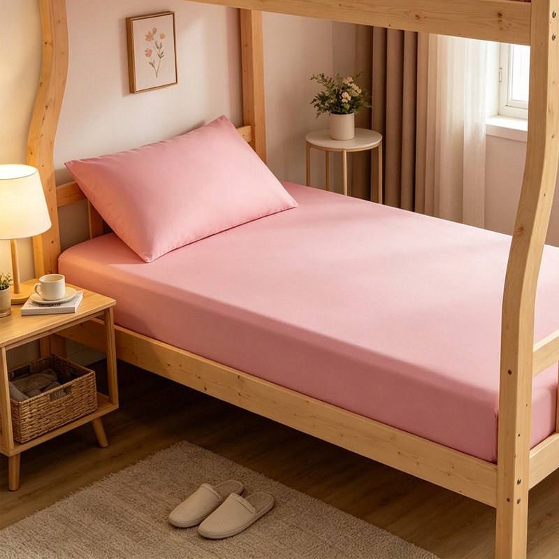 Drap-housse 39 x 79 po Drap-housse confortable et froid Housse de protection pour matelas de couleur unie facile à nettoyer et à entretenir