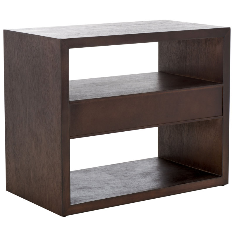 Table de chevet Brilan, Chêne foncé
