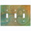 Patterned 3 - Gang Toggle Light Switch Standard Wall Plate
