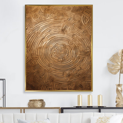 Gwyndaf Gold Maze sur impression sur toile