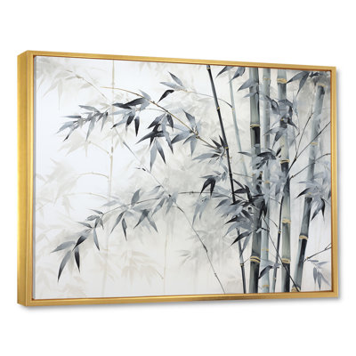 Décoration murale en bambou sauvage noir et blanc_106631