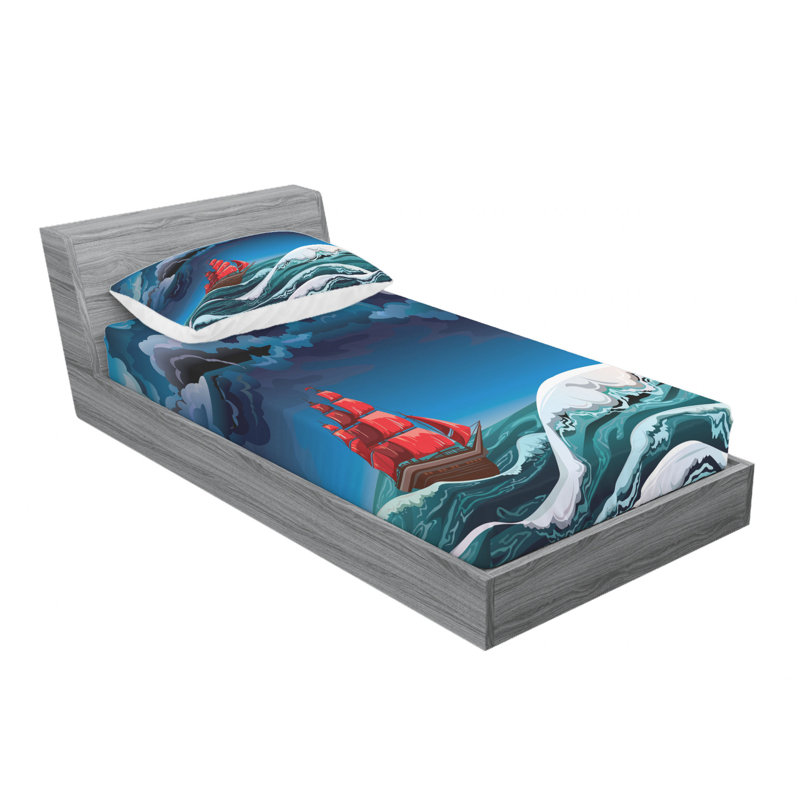 Microfiber Sheet Set, Twin Sheet Set with Fitted Sheet
