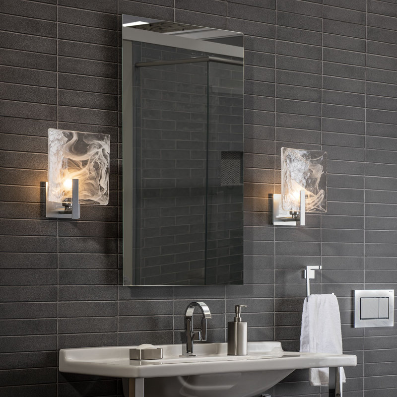 Arc 10" W 1 - Light Bath Sconce, Vintage Platinum