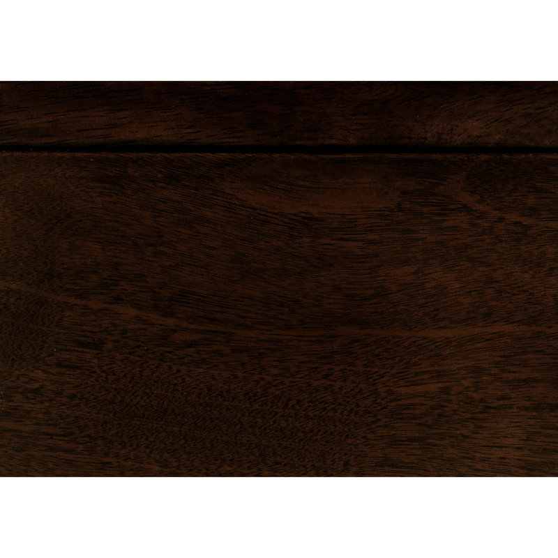Bedroom Nightstand With 3 Drawers In Brown Cherry, Elegant Traditional Style Veneer And Dark Bronze Cherry