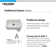 Houzer 24 in White Fireclay Undermount Single Bowl Kitchen Sink w/ Strainer, Grid - PTU-2400 WH-C
