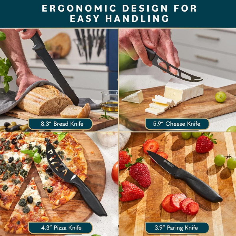 Textiles Hub Chef's Knife, Black