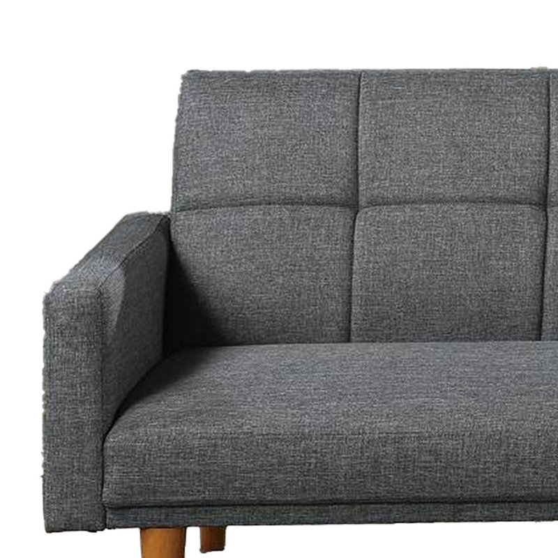 Canapé à accoudoirs carrés l 79,53 po Lucreshia, Polyfiber Light Gray