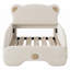 Canapé-lit simple tapissier de taille XL avec tête de lit en forme d'ours - aucun sommier nécessaire, fabrication robuste