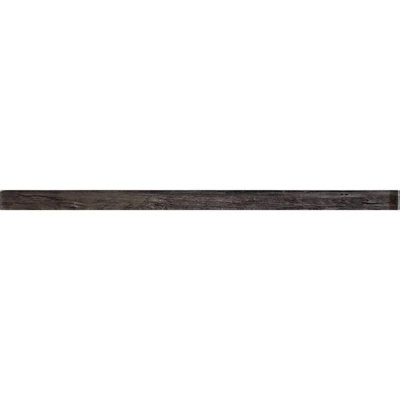 12" x 0.6" Glass Pencil Liner Tile Trim in Gray
