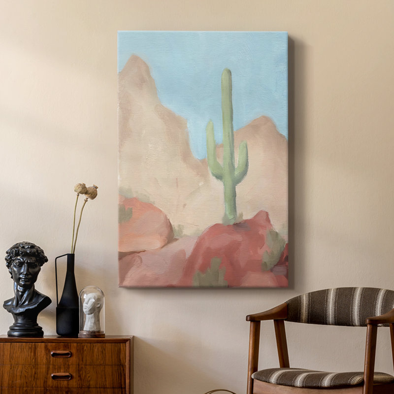 Sunny Saguaro III - galerie sur mesure, H 18 po x l 12 po
