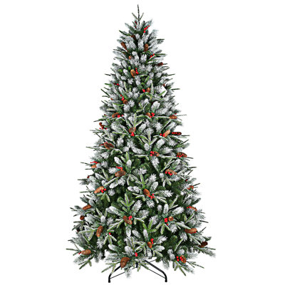 PE/PVC Spray Christmas Tree with 2850 PE&PVC Mixed Branch Tips
