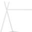 Lit plateforme simple avec structure triangulaire-13391247