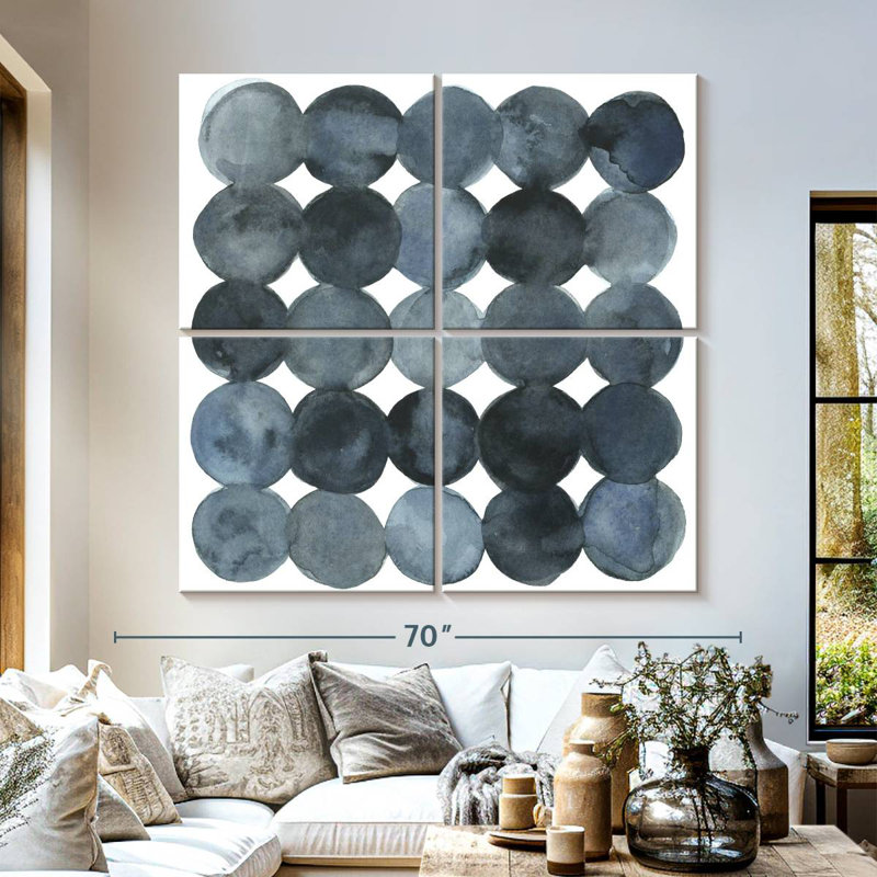 Avery Blue Grey Density II, 57'' H x 57'' W