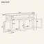Buffet industriel en bois avec de multiples espaces de rangement et une construction robuste-125148006