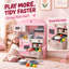 AIYAPLAY Kids Play Kitchen with Lights & Sounds, Fabric Drawer, Pink