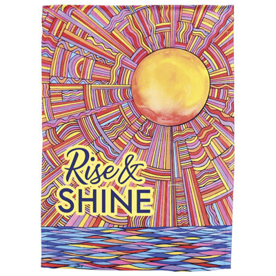 Flag Sun Rise And Shine 13x18