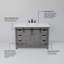 Meuble-lavabo avec comptoir l 48 po x P 22 po Marsyas-286192489-286192490