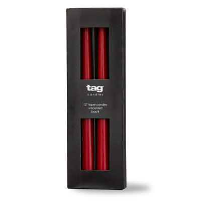 Color Studio 12" Taper Candle S/4