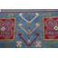 Tapis oriental géométrique Kazak noué à la main 7 x 10