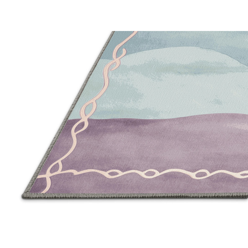 Sapphire Veil Rug, Rectangle 6' x 9'