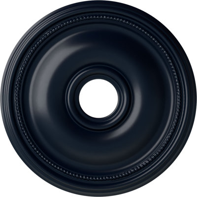 Endurathane Bradford Ceiling Medallion, 18 1/8"OD x 3 3/4"ID x 1 1/8"P (Fits Canopies up to 4 3/8"), Hand-Painted Midnight Dream Finish
