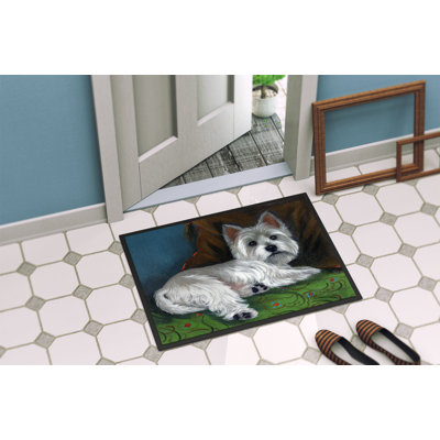 Tapis intérieur ou extérieur Westie A Winter's Night 24X36 PPP3276JMAT_Dog