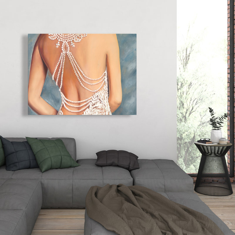 Wedding Dress Canvas - Elegant Home Decor for Women’s Bedroom, 36" H x 48" W