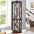 Corner Glass Cabinet Lighted Curio Cabinet Corner Display Case For Living Room, Curio Cabinet, Antique Collection, Wine,Bar Glass Storage Light Included-773993460