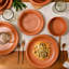 Bloomhouse Corcisa Clay 12 Piece Stoneware Reactive Glaze Dinnerware Set - Prosecco Blush Pink-174159511