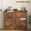 Armoire à chaussures 4 tiroirs, armoire de rangement mince, brun rustique