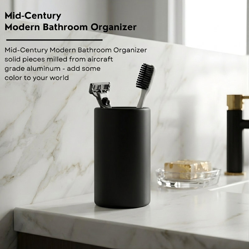 ROUS Hardware Countertop Organizer, Charcoal (Black)