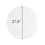 Miroir mural rond de 70 cm, panneau blanc, idéal pour diverses scènes de maison, miroir d'amplification de l'espace de 70 cm, chambre à coucher et vestibule appropriés, image claire