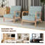 Chaise d'appoint rembourrée en velours côtelé bleu clair Jyrin-1880213903-1880213896-2122893214