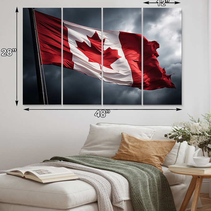 Elvin - Canada, ensemble d'art mural en métal