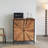 Mahisha 36" * 31" 2 Door Storage Cabinet With Reclaimed Natural Wood Doors