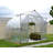 Palram - Canopia Bella 8' W x 8' D Walk-In Hobby Twin Wall Polycarbonate Aluminum Frame Bell Greenhouse Kit with Roof Vent - Silver-90988242