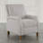 York Modern Transitional Linen Upholstered Recliner Accent Chair with Nailhead Trim - Sand-673605945