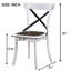 Dining Room Setup - Timeless Style With Antique Dark Oak And White Colors Round Up Stylish Chairs Curved Backrests, Table Extra Space