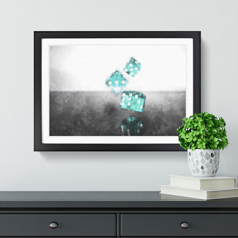 Roll of the Dice - Framed Print, 45cm H x 63cm W x 2cm D, Black Framed