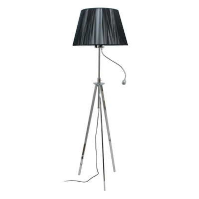 Greig 152cm Chrome LED Tripod Floor Lamp