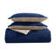 Ensemble d'édredon réversible bleu marine Nautica Beckett-100703471