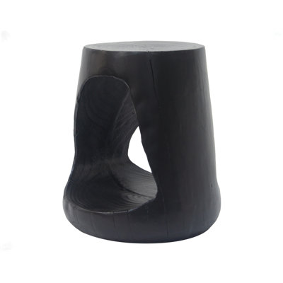 Hollow Side Table, Wood-Like Texture