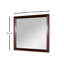 Miroir Leeanah au fini cerisier brun